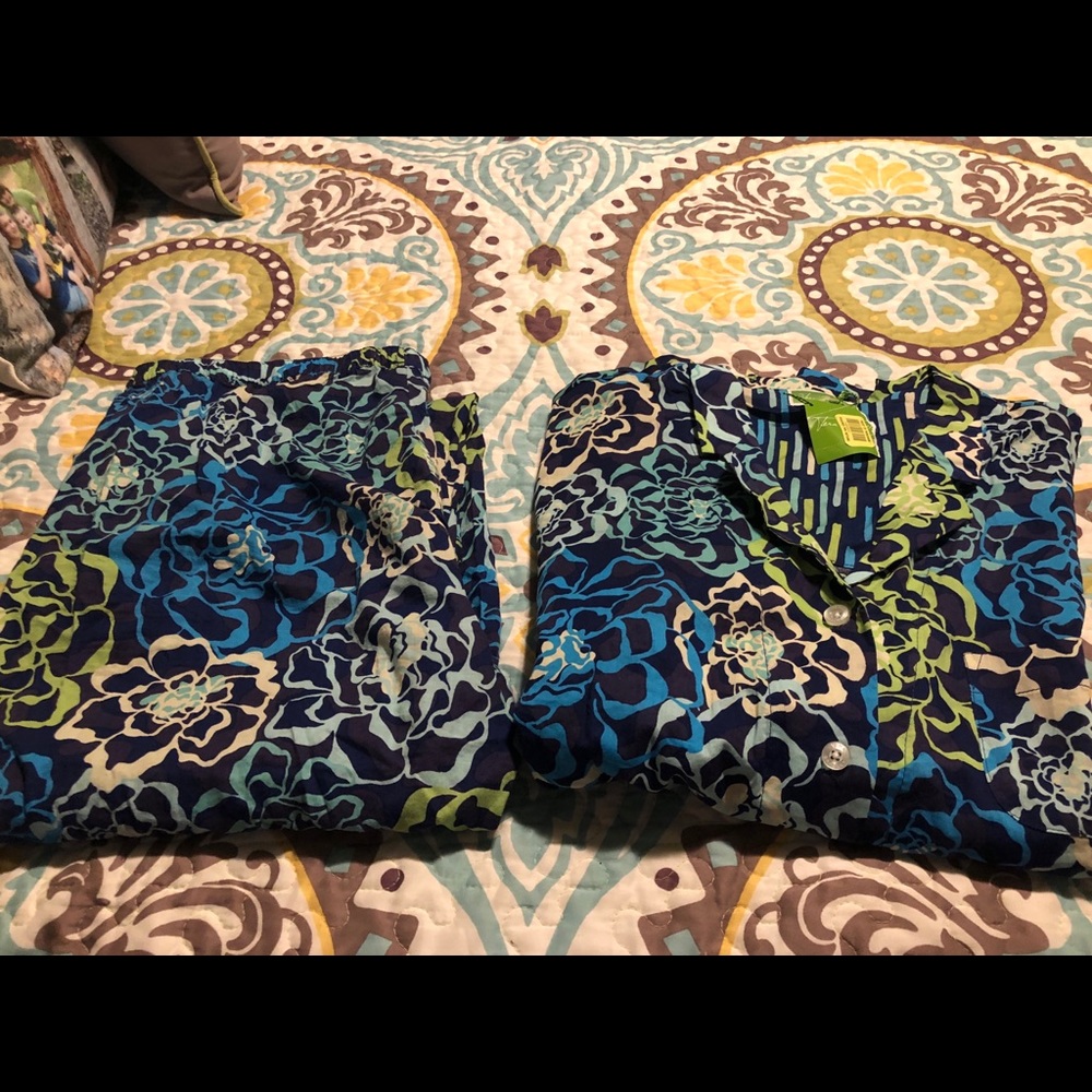 New Vera Bradley pajama set  size medium